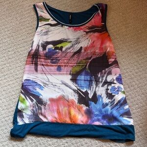 Floral Sleeveless Top - Multicolor women’s size small by EDISTA generous small